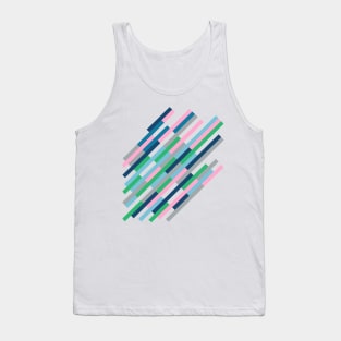 Bricks Rotate 45 Green Tank Top